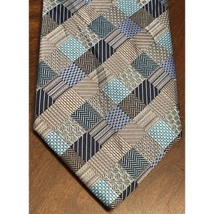 Chereskin Gray Blue Green Hand Made 100% Polyester Men’s Neck Tie Made In China